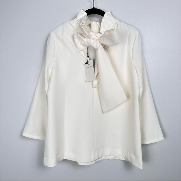 Tuckernuck Pomander Place Cream Faye Blouse Various Sizes - Picture 6 of 12